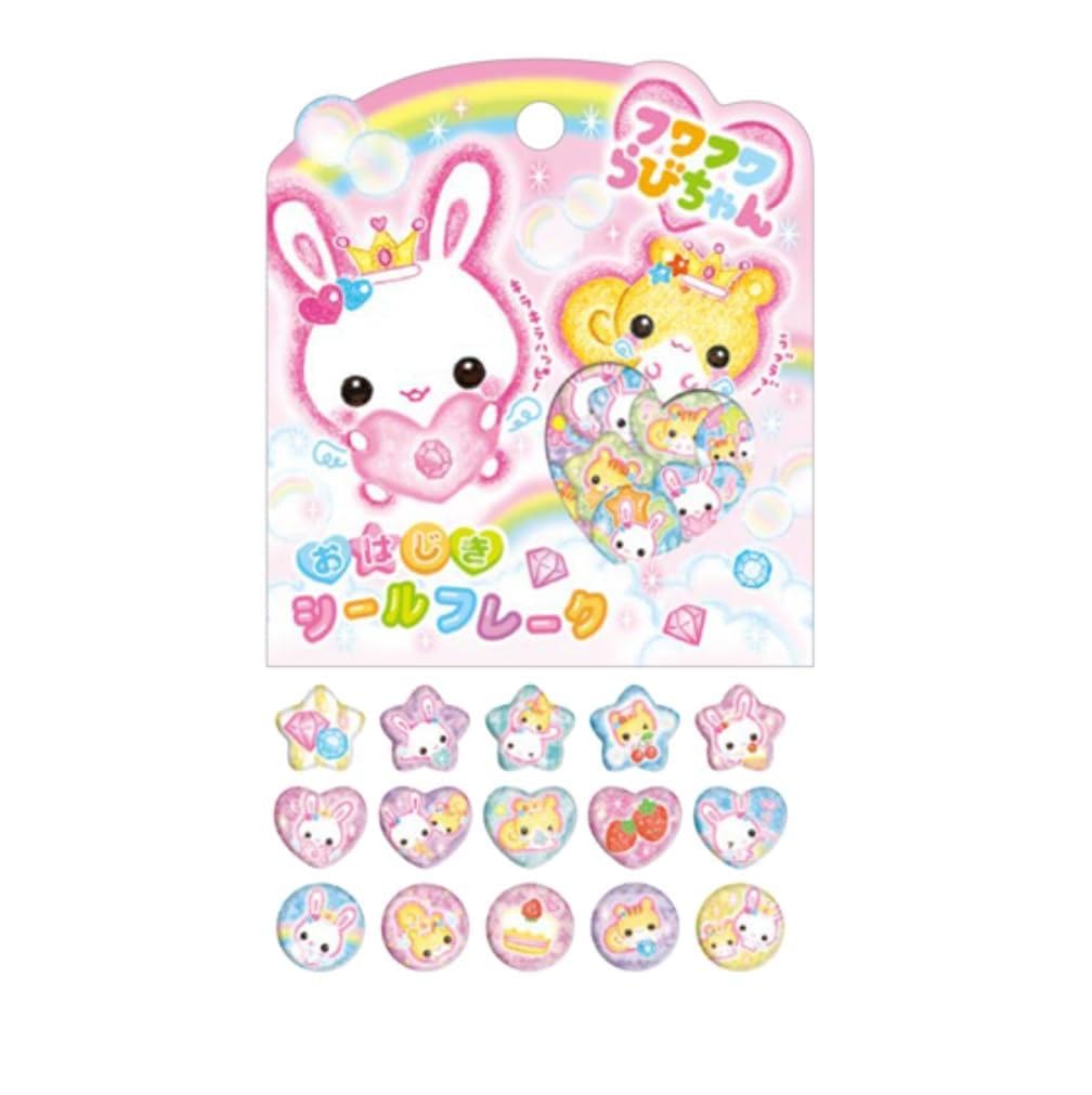 Amazon | クラックス フワフワらびちゃん おはじきシールフレーク